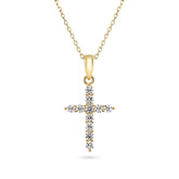 Essential Diamond Cross Pendant - Dracakis Jewellers
